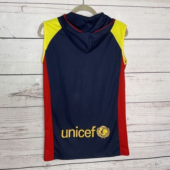 Nike Team FCB Barcelona Unicef Soccer Jersey Hooded Kids Size 2XL* - Picture 7 of 12